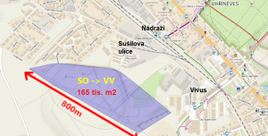 Nesouhlas se změnou 165 tis. m2 plochy oddechu (SO) na VV (Veřejná vybav.) bývalé skládky Uhříněves